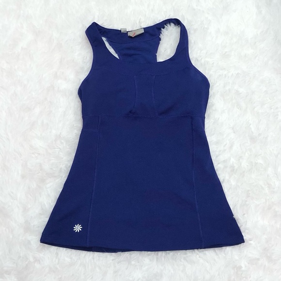 Athleta PR Racerback Tank 2 Running Yoga Sapphire Blue XS - Picture 2 of 10